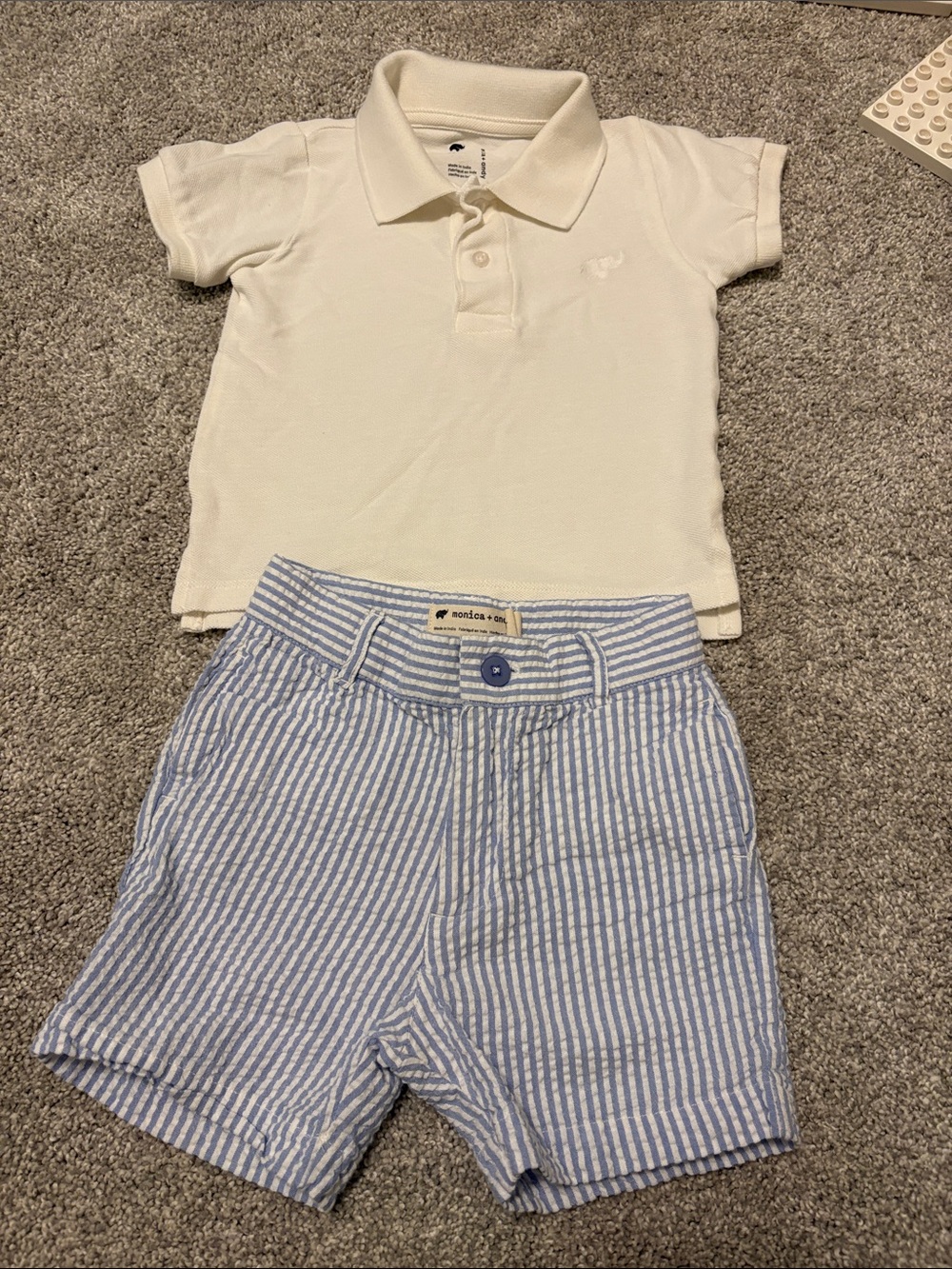 EUC Toddler Polo Shirt and Shorts Set